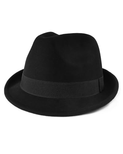 Felt Trilby Fedora, Large Short Brim Hat