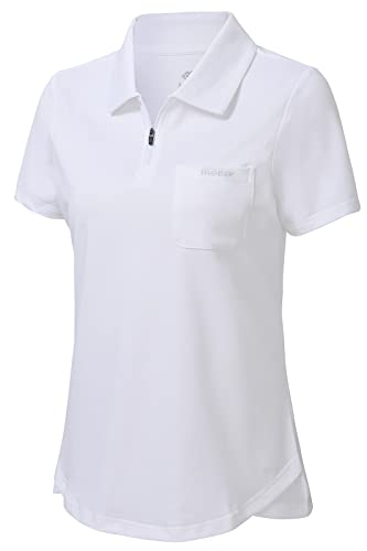 Short Sleeve Polo Shirt with 1/4 Zipper