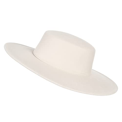 Wide Brim Fedora Hat for Men