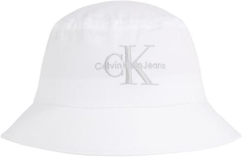 Monogram Bucket Hat, White, OS