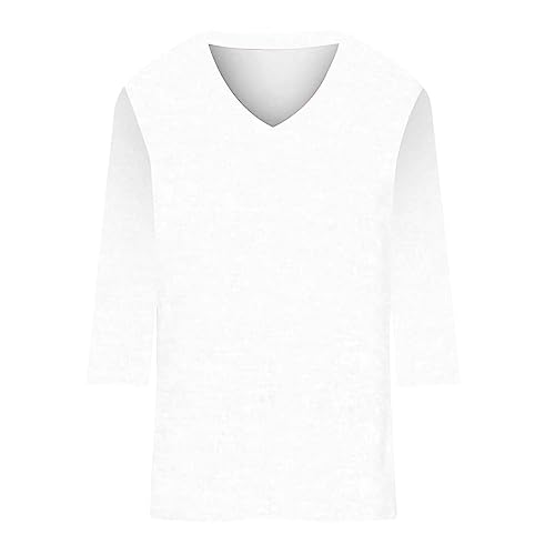 V-Neck Slim Fit Summer Tops, Half Sleeve Blouse