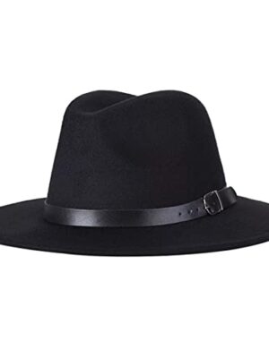 Retro Wide Brim Fedora Hat