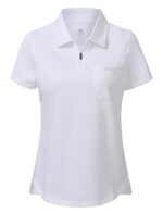 Short Sleeve Polo Shirt with 1/4 Zipper