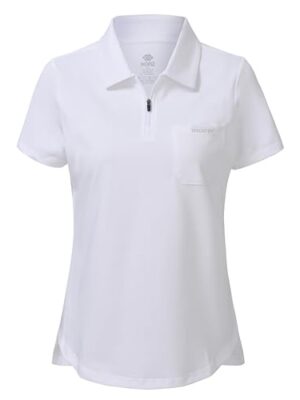 Short Sleeve Polo Shirt with 1/4 Zipper