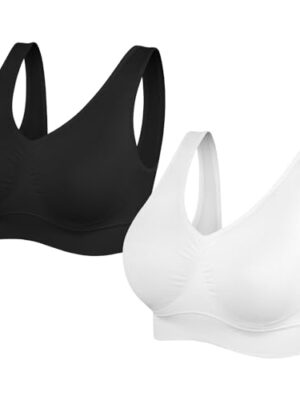 Comfort Sports Bra with Removable Pads