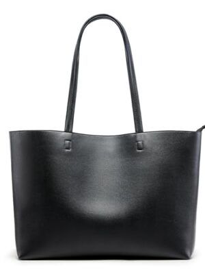 Waterproof PU Tote Bag, Large, Zipper
