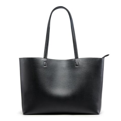Waterproof PU Tote Bag, Large, Zipper
