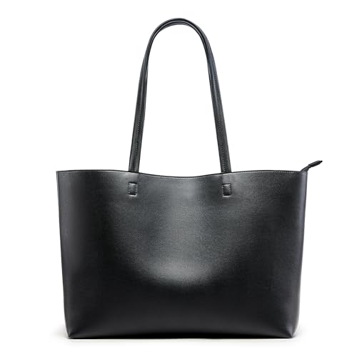 Waterproof PU Tote Bag, Large, Zipper