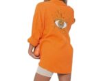 Oversize Sequin Eye Top