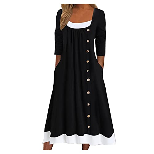 Casual Crewneck Long Sleeve Dress