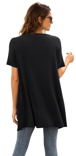 Short Sleeve Summer Cardigan with Pocket