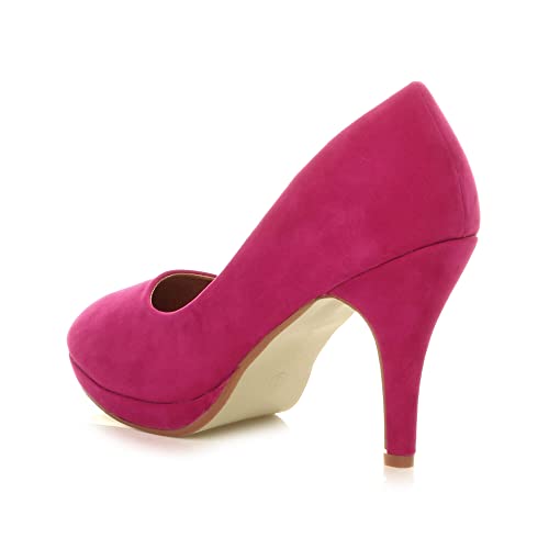 Mid Heel Platform Court Shoes