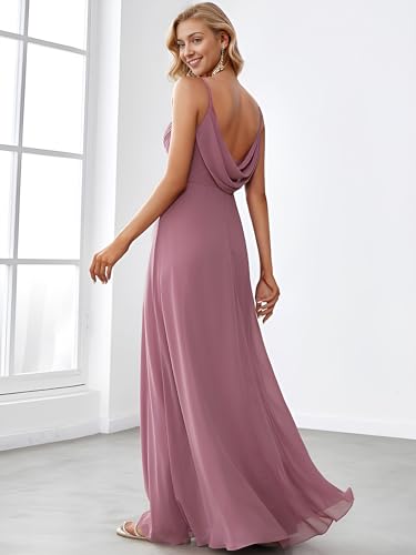 Spaghetti Straps V-Neck Maxi Dress