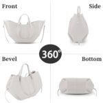 Crescent Tote Bag with Clutch