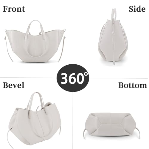 Crescent Tote Bag with Clutch