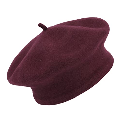 Vintage Wool Beret - French Style Beanie Cap