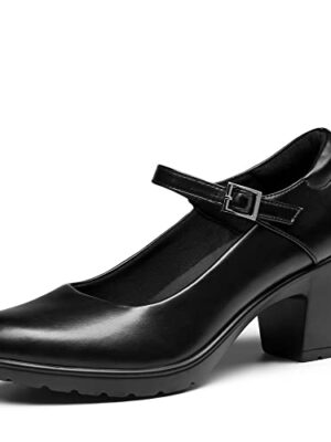 Chunky Low Block Heels Mary Jane Shoes