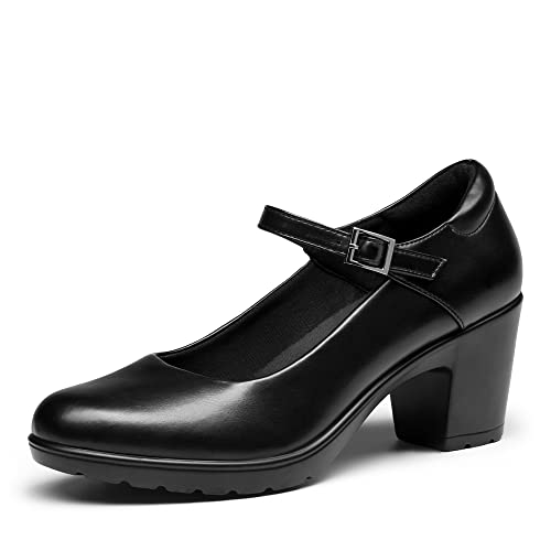 Chunky Low Block Heels Mary Jane Shoes