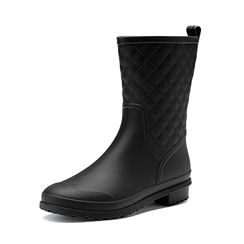 Mid Calf Waterproof Rain Boots