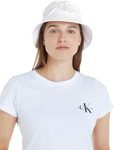 Monogram Bucket Hat, White, OS