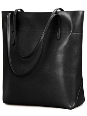 Kattee Vintage Women Leather Tote Bag, Large & Stylish