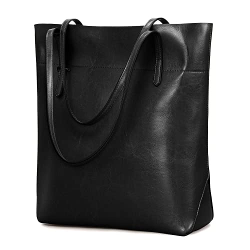 Kattee Vintage Women Leather Tote Bag, Large & Stylish