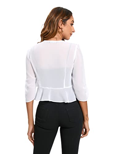 Summer Chiffon Shrugs Cropped Blazer