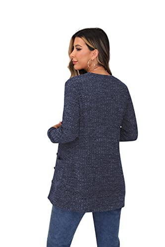 Long Sleeve V Neck Cardigan with Pocket