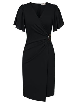 Summer V-Neck Chiffon Bodycon Dress