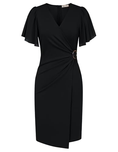 Summer V-Neck Chiffon Bodycon Dress