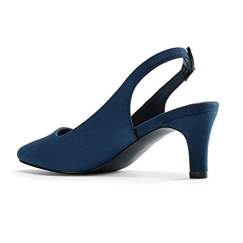 Slingback Kitten Heel Court Shoes