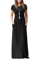Maxi Dress with Pocket, Short Sleeve