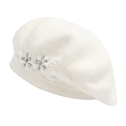 ZLYC Womens Reversible Cashmere Beret Cap