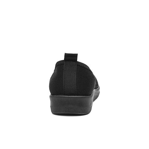 Black Slip-On Ballerina Shoes