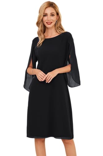 Summer Chiffon 3/4 Sleeve Dress