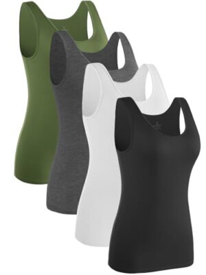 Sleeveless Tank Tops 4-Pack