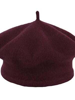 Vintage Wool Beret - French Style Beanie Cap