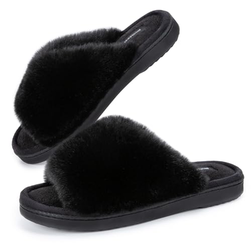 Deluxe Memory Foam Open Toe Slippers