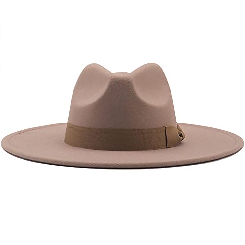 Classic Felt Fedora Hat with Bow Band