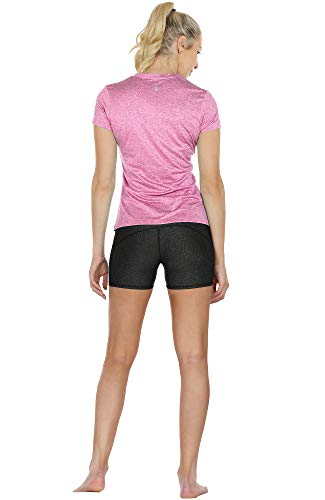 Workout V-Neck Short-Sleeve Tops, 3 Pack