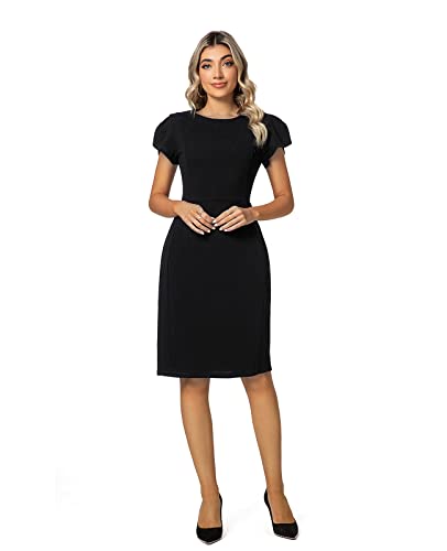 Sheath Tulip Sleeve Business Dress
