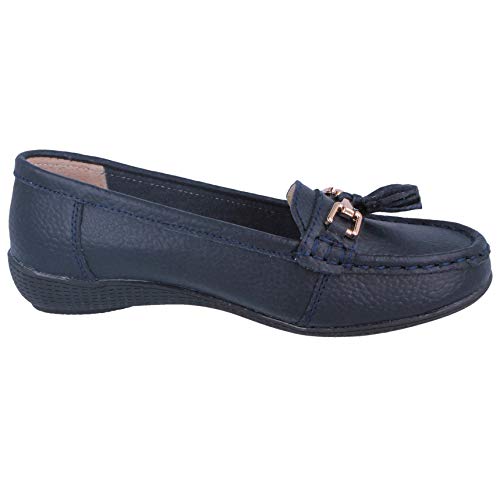 Leather Flat Loafer Casual Comfy Work Shoes
