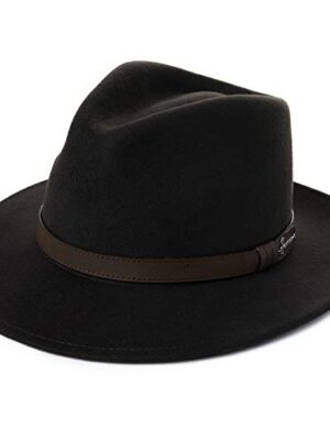 Stylish Wool Fedora Hat: Wide Brim, Trilby Fashion