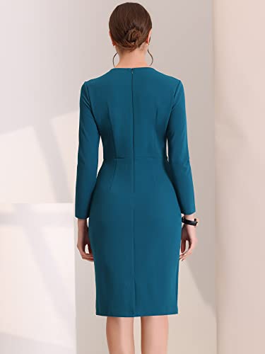 Bodycon Peplum Office Sheath Dress