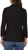 3/4 Sleeve Open Front Blazer