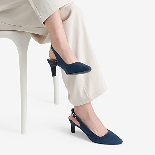Slingback Kitten Heel Court Shoes