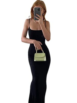 Geagodelia Women's Summer Maxi Dress - Spaghetti Strap