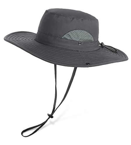 Wide Brim UPF 50 Sun Hat, Mesh UV Protection