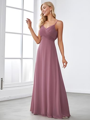 Spaghetti Straps V-Neck Maxi Dress