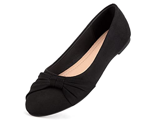 Ballet Flats with Bow Tie